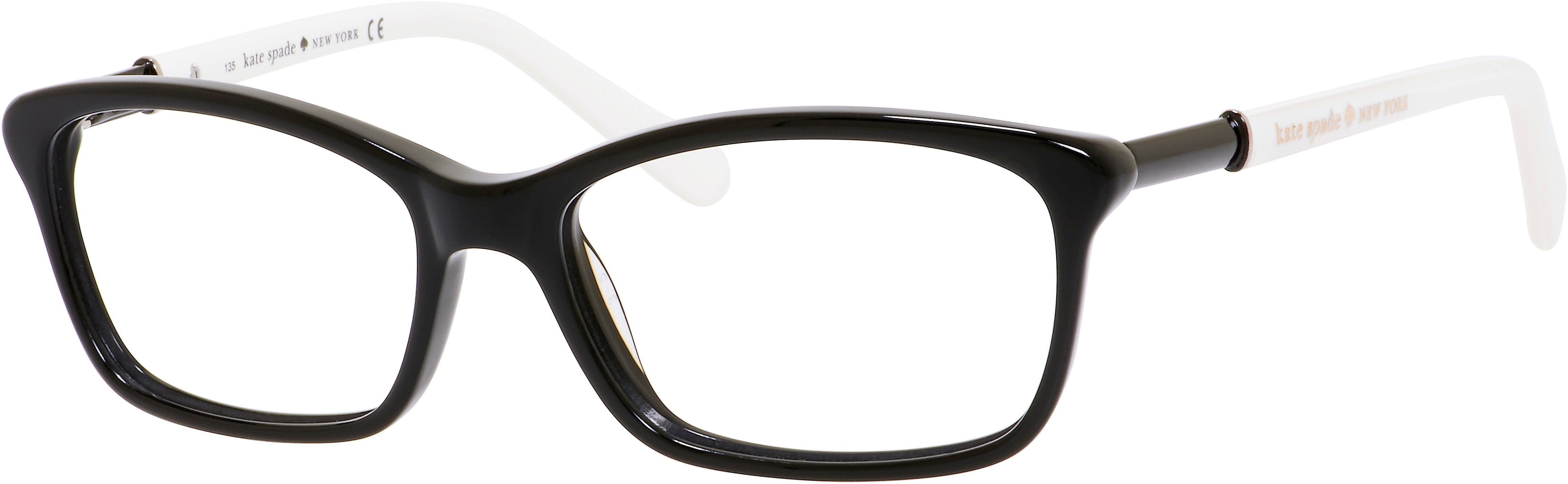 Kate Spade Catrina Rectangular Eyeglasses 0807-0807  Black (00 Demo Lens)