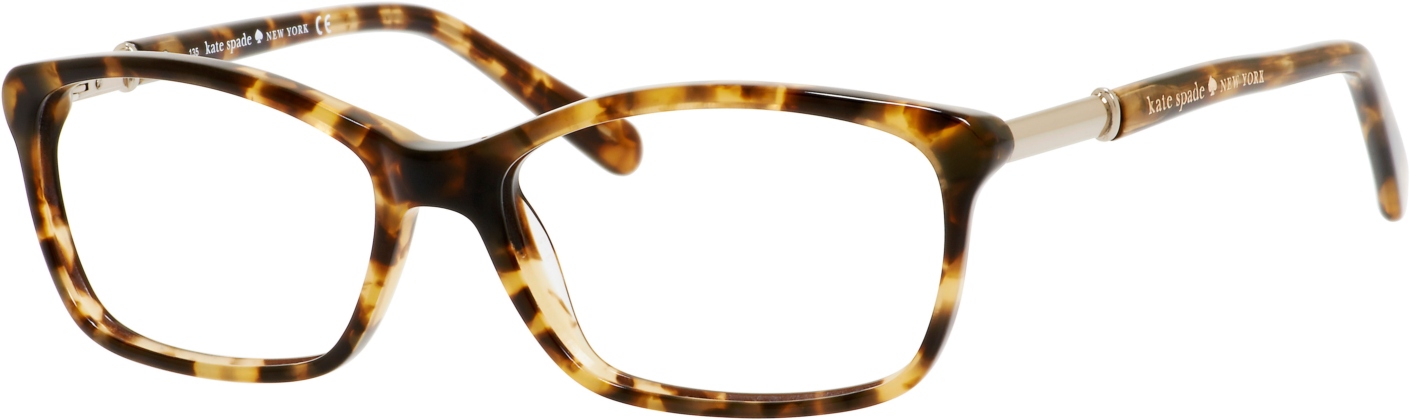 Kate Spade Catrina Rectangular Eyeglasses 0ESP-0ESP  Camel Tortoise (00 Demo Lens)