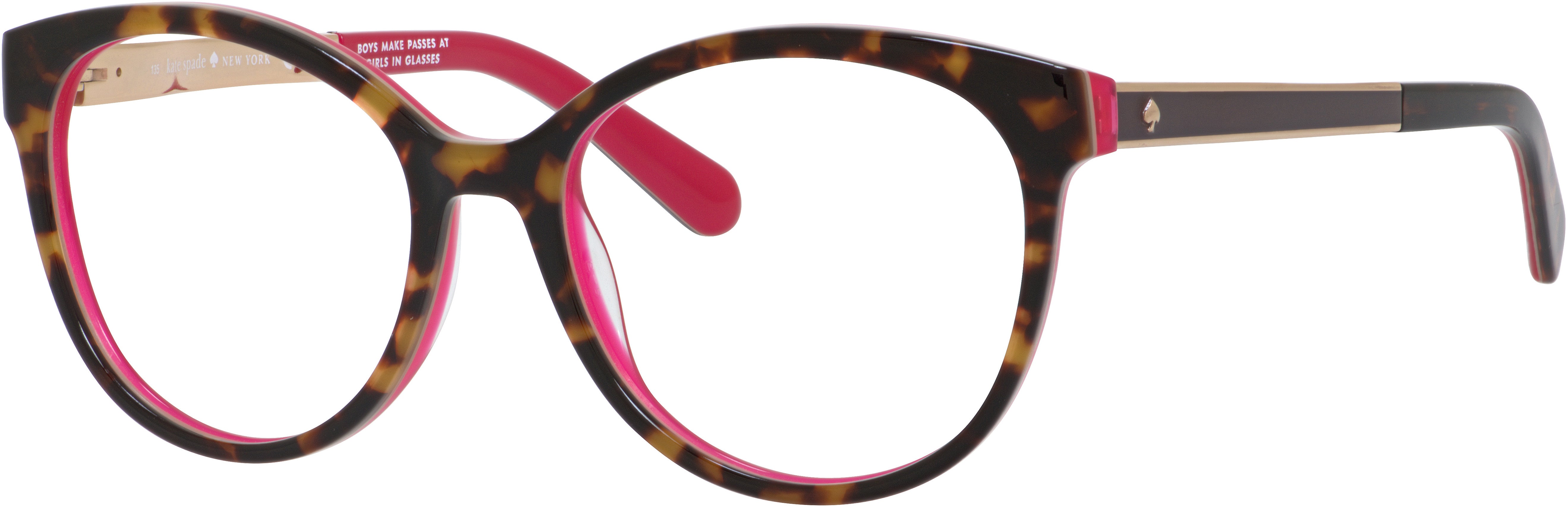 Kate Spade Caylen Round Eyeglasses 0S0X-0S0X  Havana Pink (00 Demo Lens)