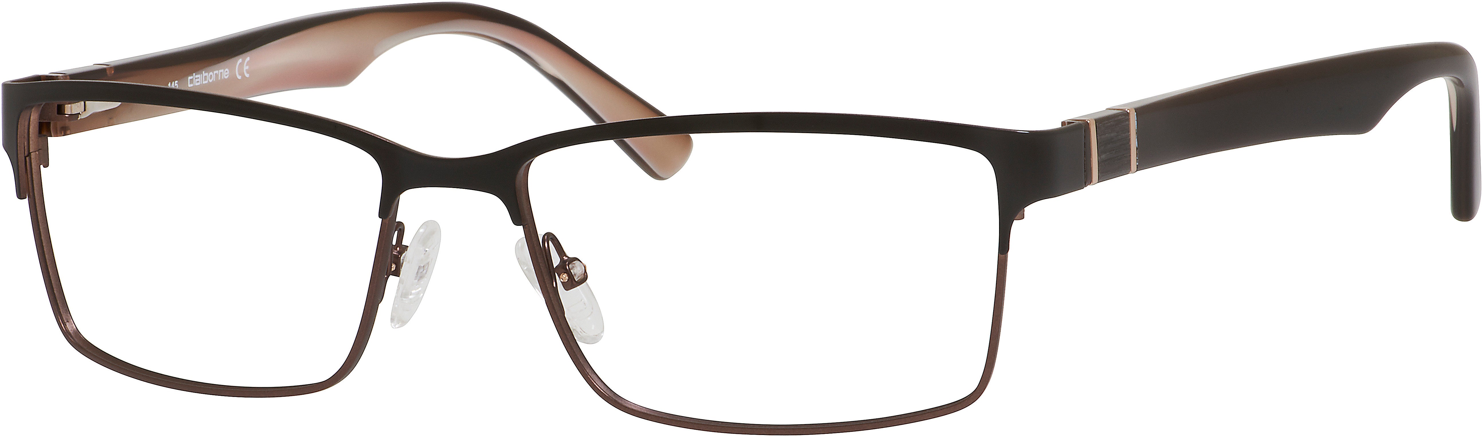  Claiborne 219 Rectangular Eyeglasses 0CG4-0CG4  Brown Smoke (00 Demo Lens)