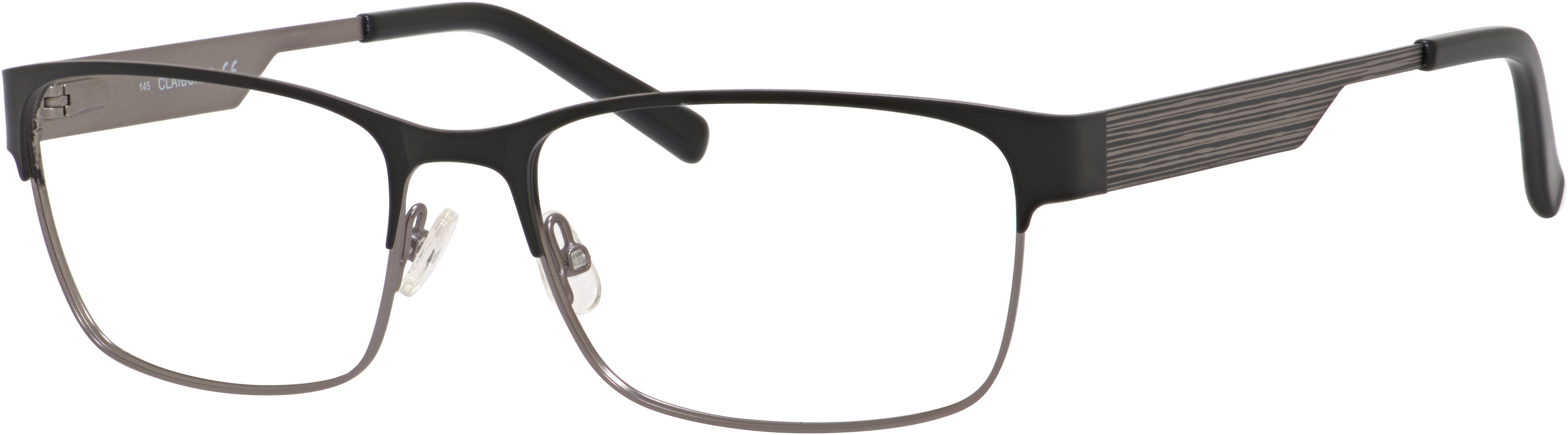  Claiborne 224 Rectangular Eyeglasses 0003-0003  Matte Black (00 Demo Lens)
