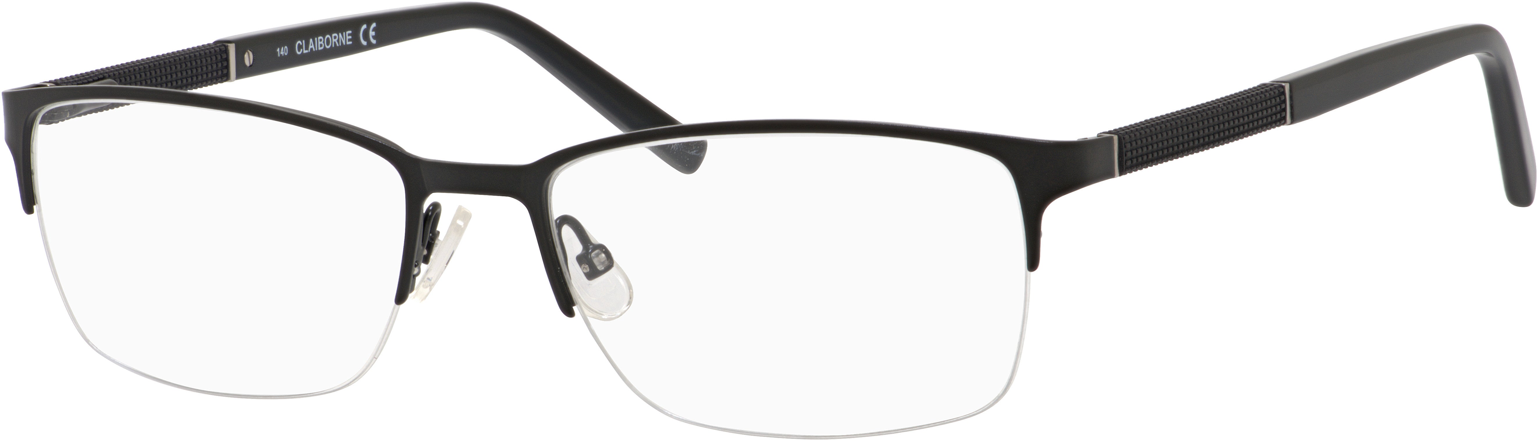  Claiborne 225 Rectangular Eyeglasses 0003-0003  Black (00 Demo Lens)
