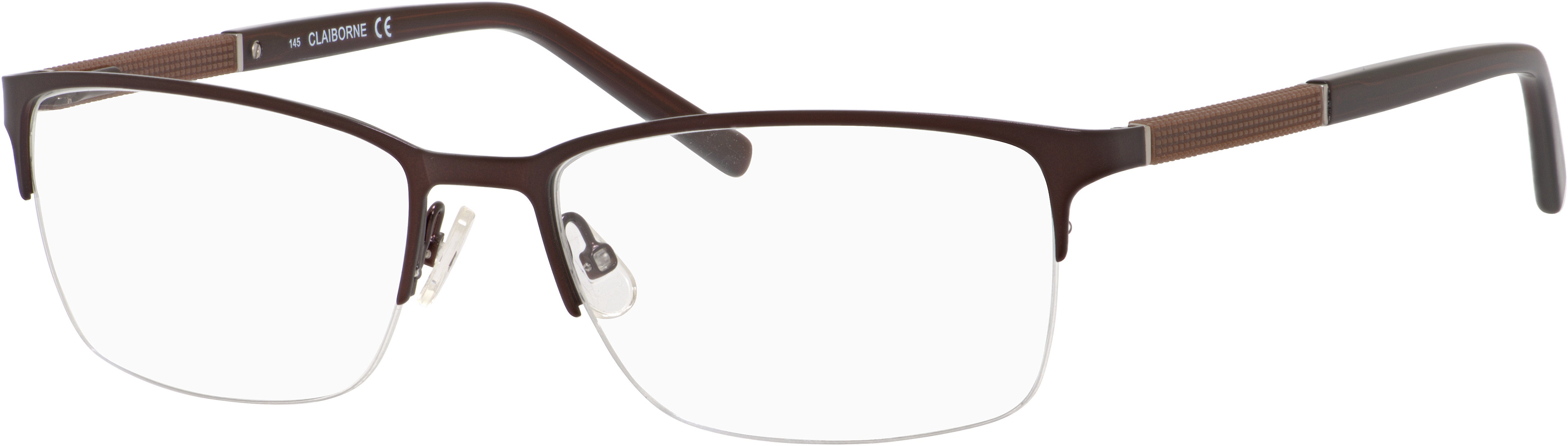  Claiborne 225 Rectangular Eyeglasses 0DV3-0DV3  Brown (00 Demo Lens)
