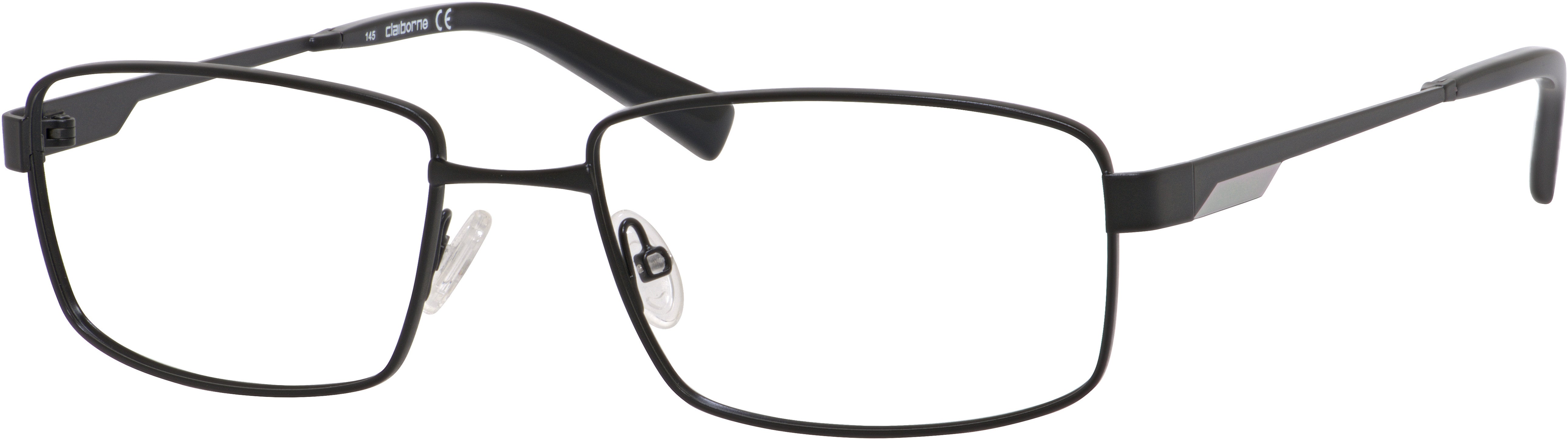  Claiborne 231XL Rectangular Eyeglasses 0003-0003  Matte Black (00 Demo Lens)