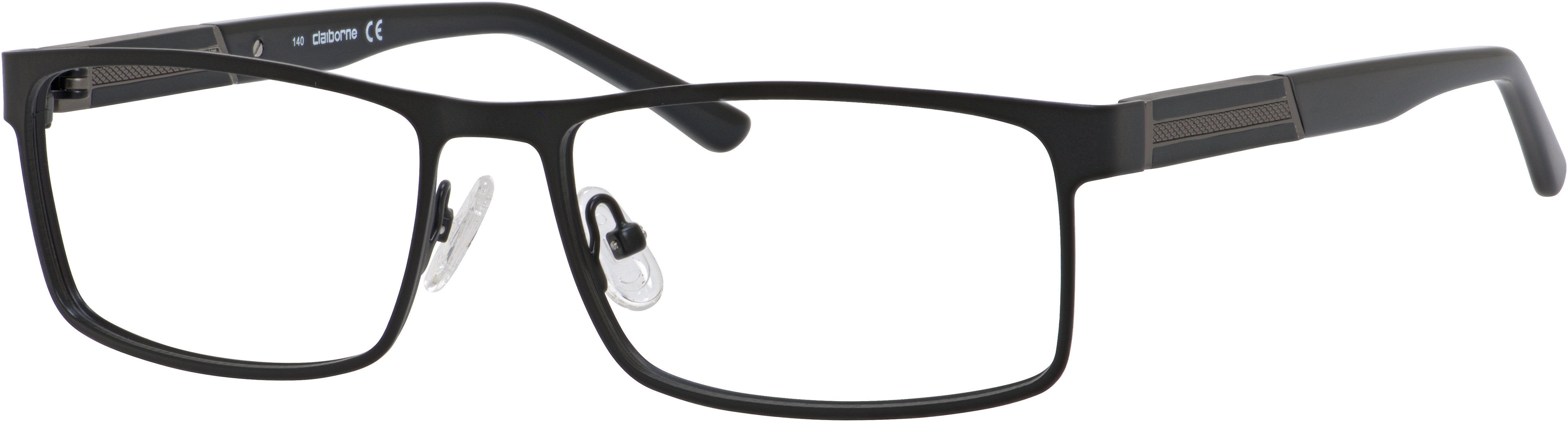  Claiborne 237XL Rectangular Eyeglasses 0807-0807  Black (00 Demo Lens)