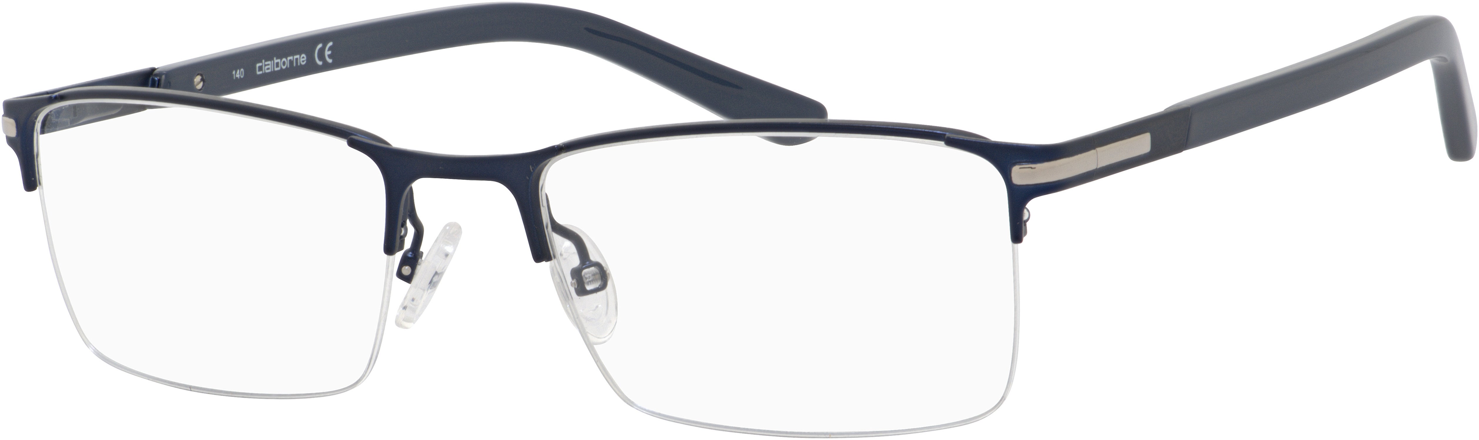  Claiborne 240 Rectangular Eyeglasses 0E8W-0E8W  Semi Matte Navy (00 Demo Lens)