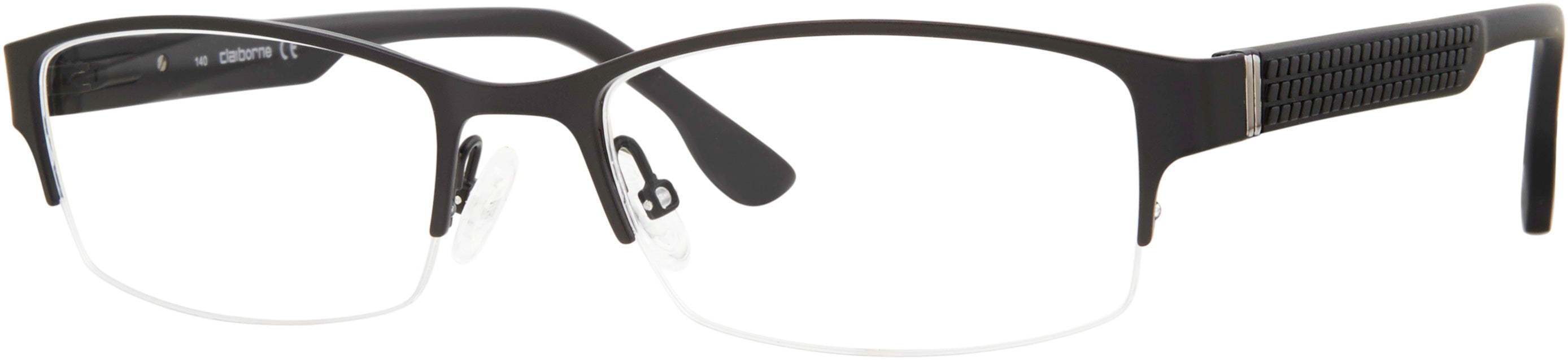  Claiborne 244 Rectangular Eyeglasses 0003-0003  Matte Black (00 Demo Lens)