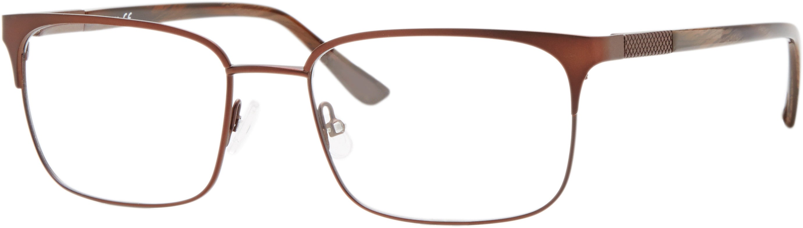  Claiborne 251 Square Eyeglasses 0YZ4-0YZ4  Matte Brown (00 Demo Lens)