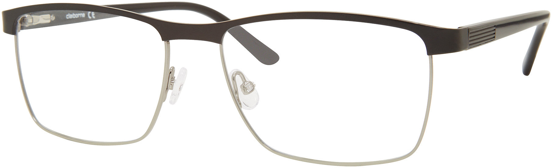  Claiborne 253 Rectangular Eyeglasses 0TI7-0TI7  Ruthenium Matte Black (00 Demo Lens)