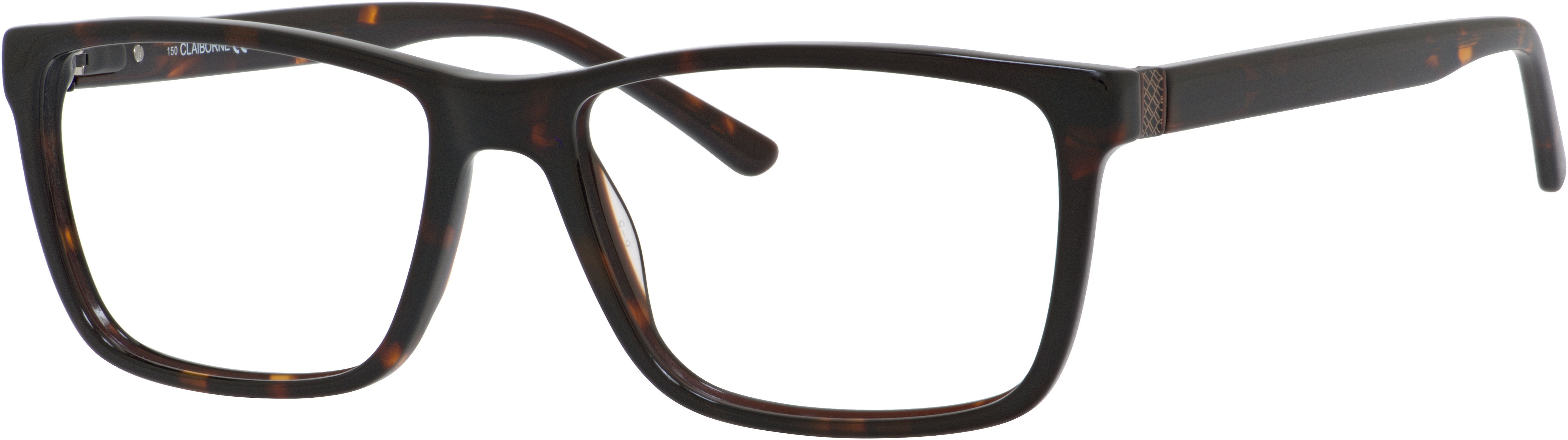  Claiborne 312XL Rectangular Eyeglasses 0086-0086  Dark Havana (00 Demo Lens)