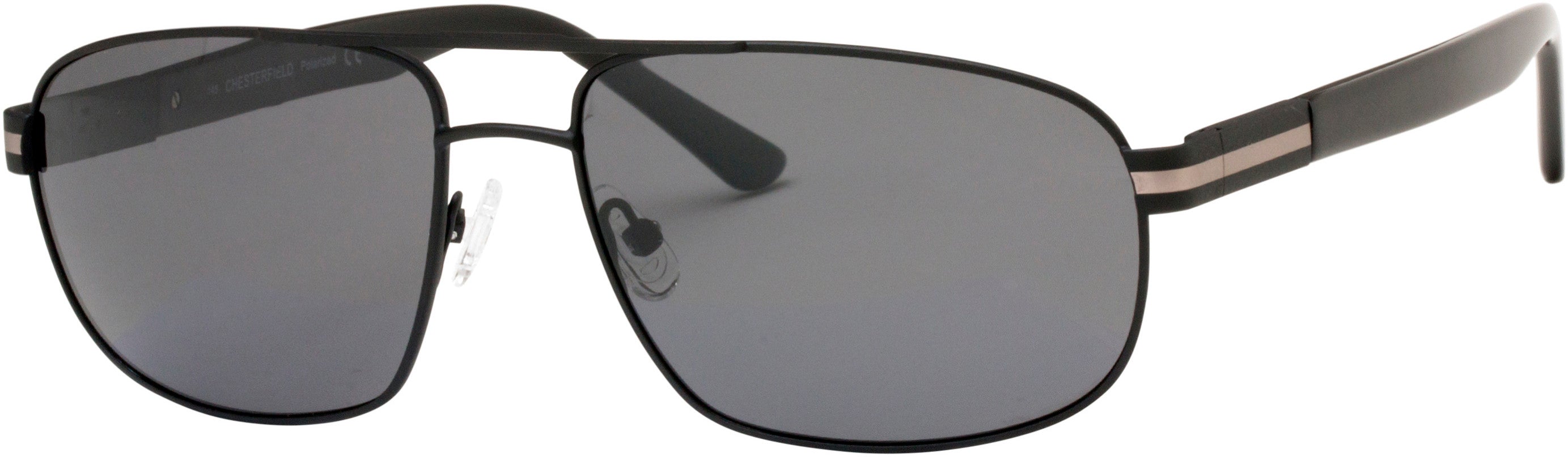  Chesterfield 05/S Aviator Sunglasses 0003-0003  Matte Black (M9 Gray Pz)