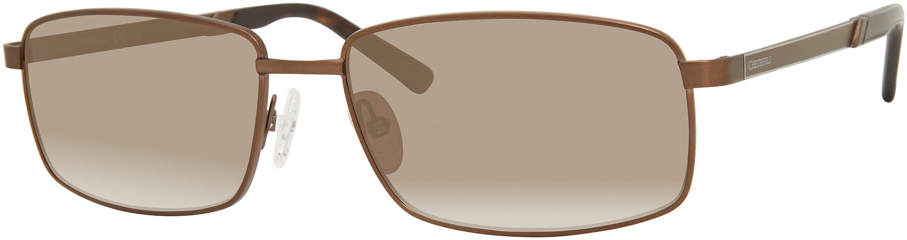  Chesterfield 09/S Rectangular Sunglasses 04IN-04IN  Matte Brown (SP Bronze Pz)