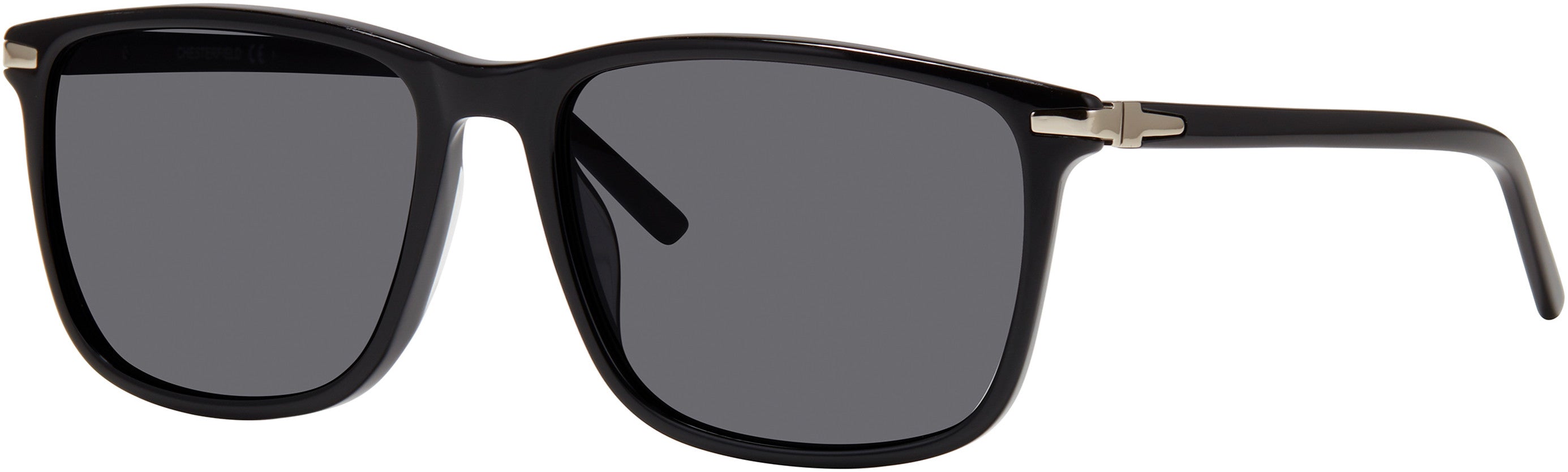  Chesterfield 10/S Rectangular Sunglasses 0807-0807  Black (M9 Gray Pz)