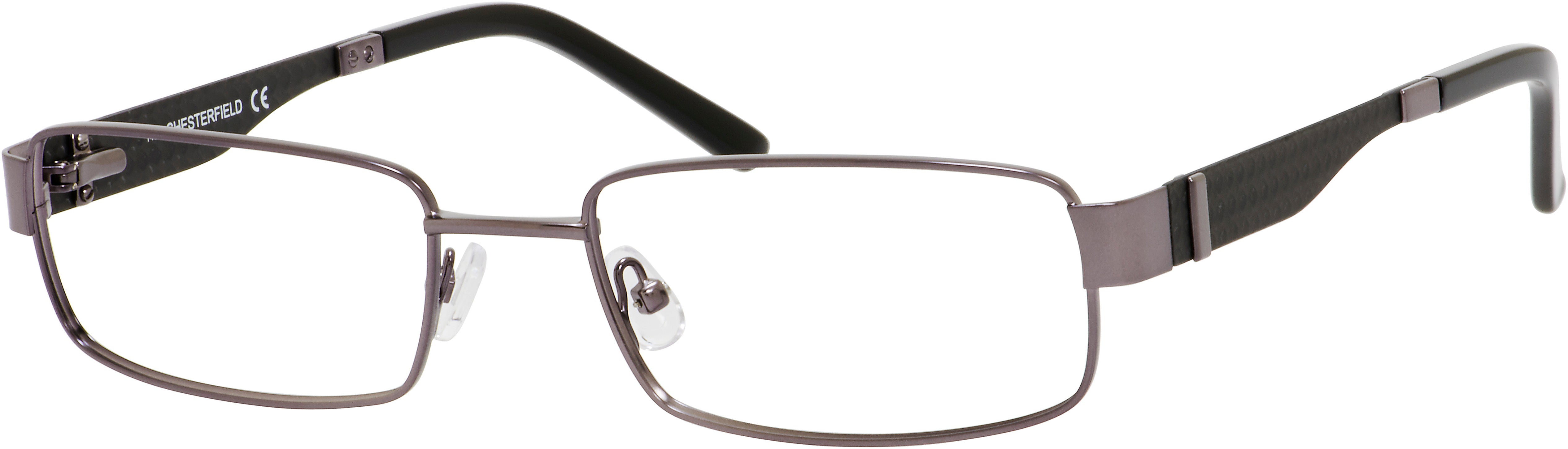  Chesterfield 20 XL Rectangular Eyeglasses 01J1-01J1  Ruthenium (00 Demo Lens)