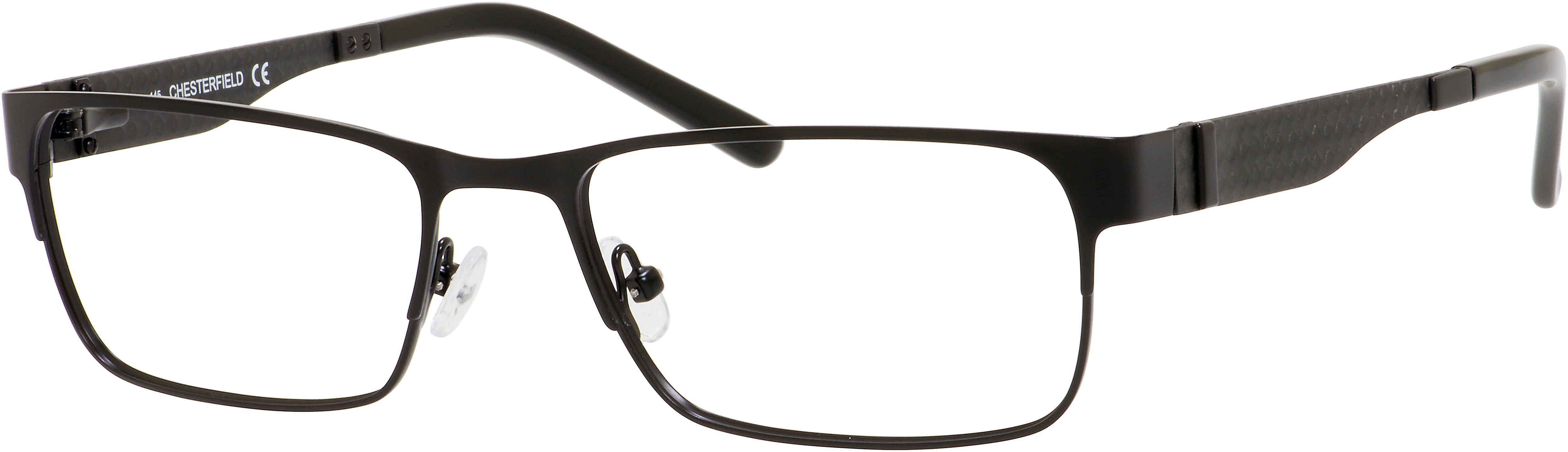  Chesterfield 21 XL Rectangular Eyeglasses 0003-0003  Matte Black (00 Demo Lens)