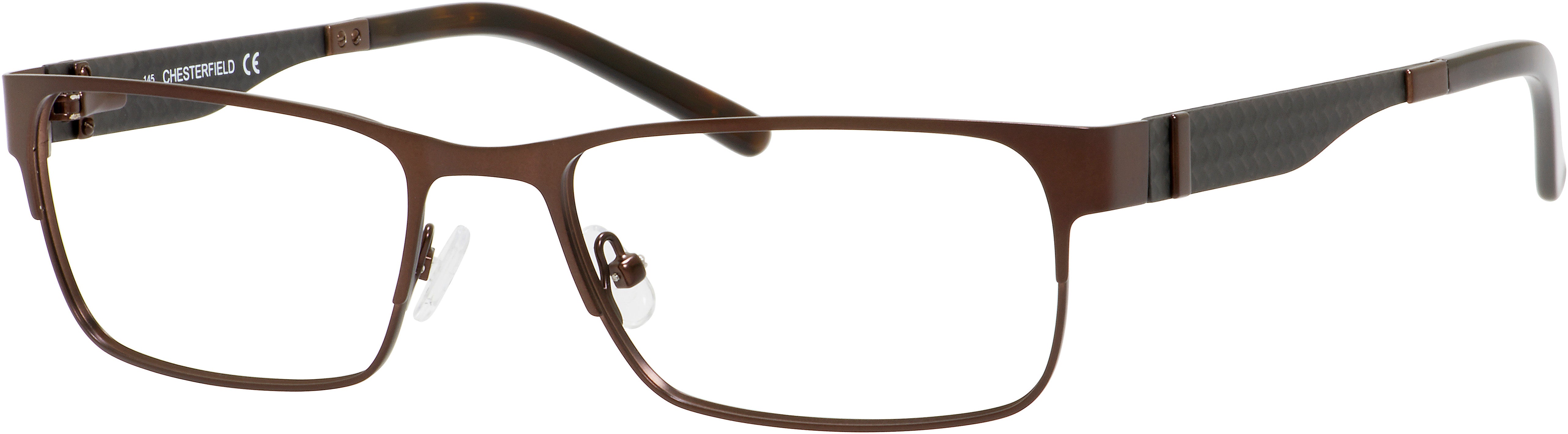  Chesterfield 21 XL Rectangular Eyeglasses 0JYS-0JYS  Matte Dark Brown (00 Demo Lens)