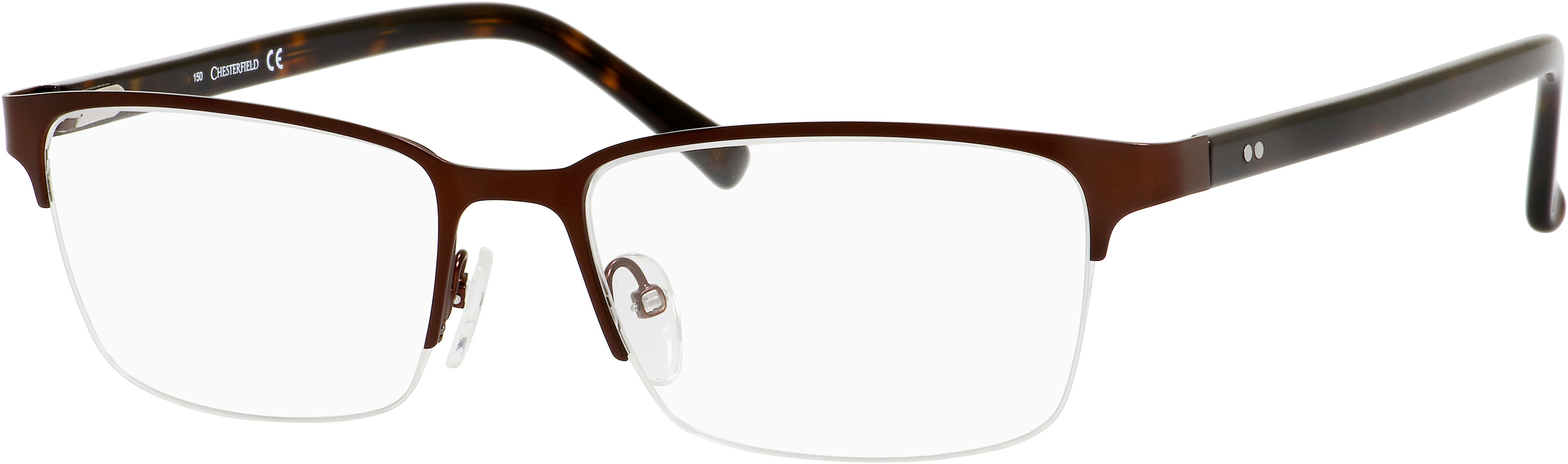  Chesterfield 29 XL Rectangular Eyeglasses 01P5-01P5  Brown (00 Demo Lens)