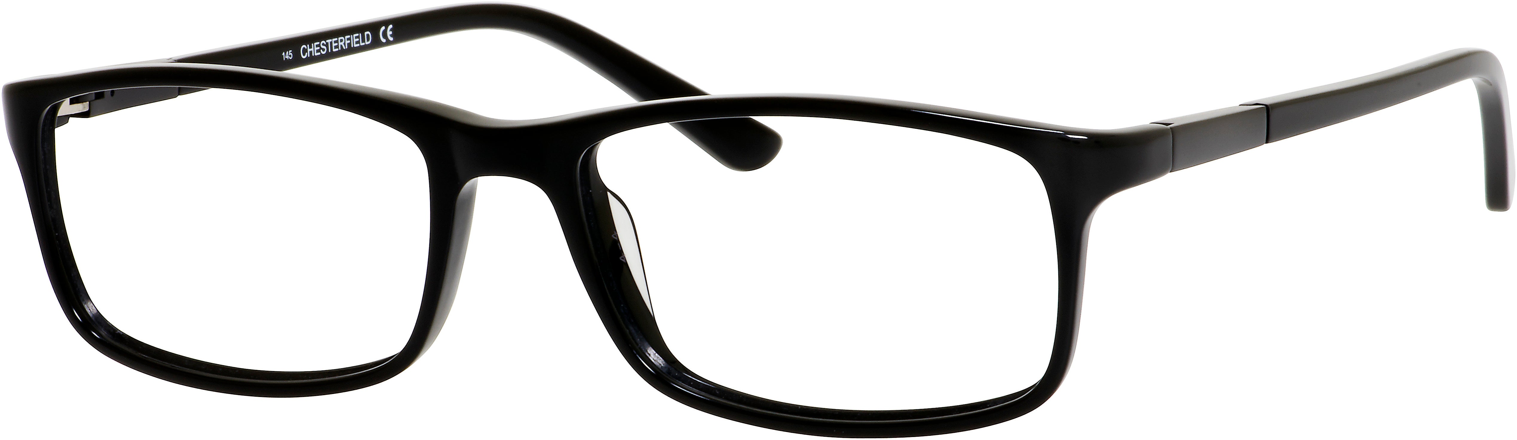  Chesterfield 30XL Rectangular Eyeglasses 0807-0807  Black (00 Demo Lens)