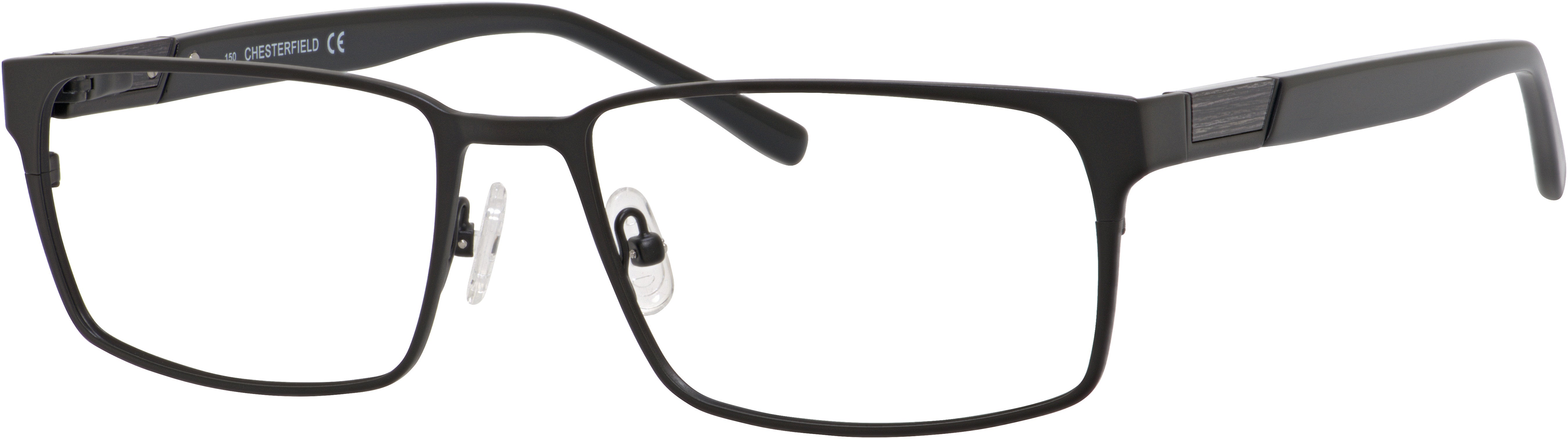 Chesterfield 42 XL Rectangular Eyeglasses 0003-0003  Matte Black (00 Demo Lens)