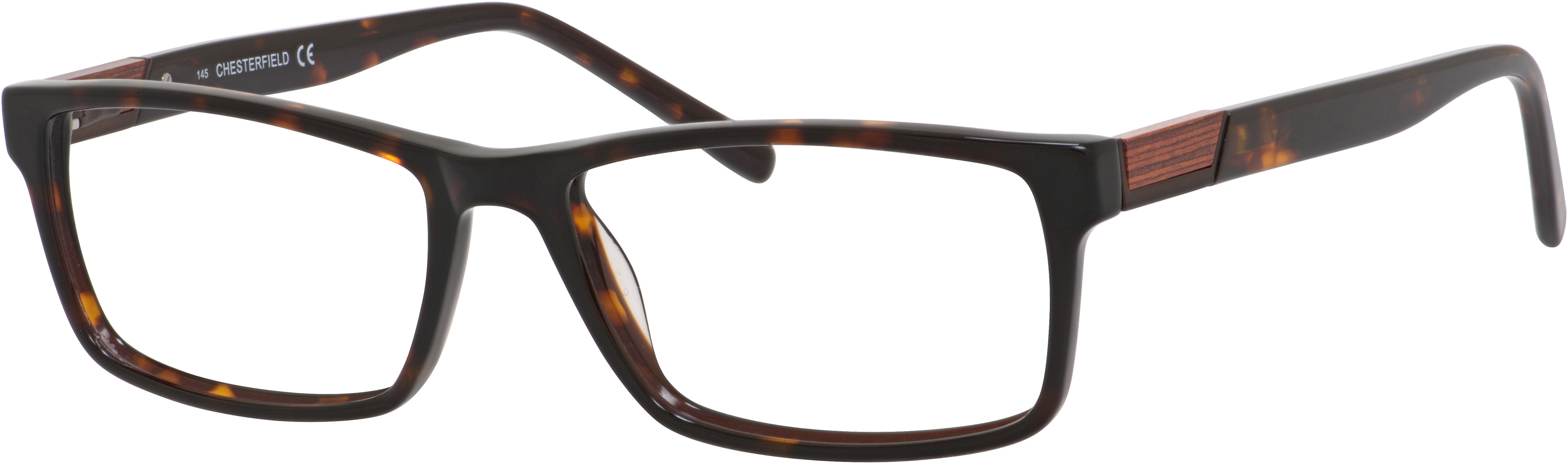  Chesterfield 44 XL Rectangular Eyeglasses 0086-0086  Dark Havana (00 Demo Lens)