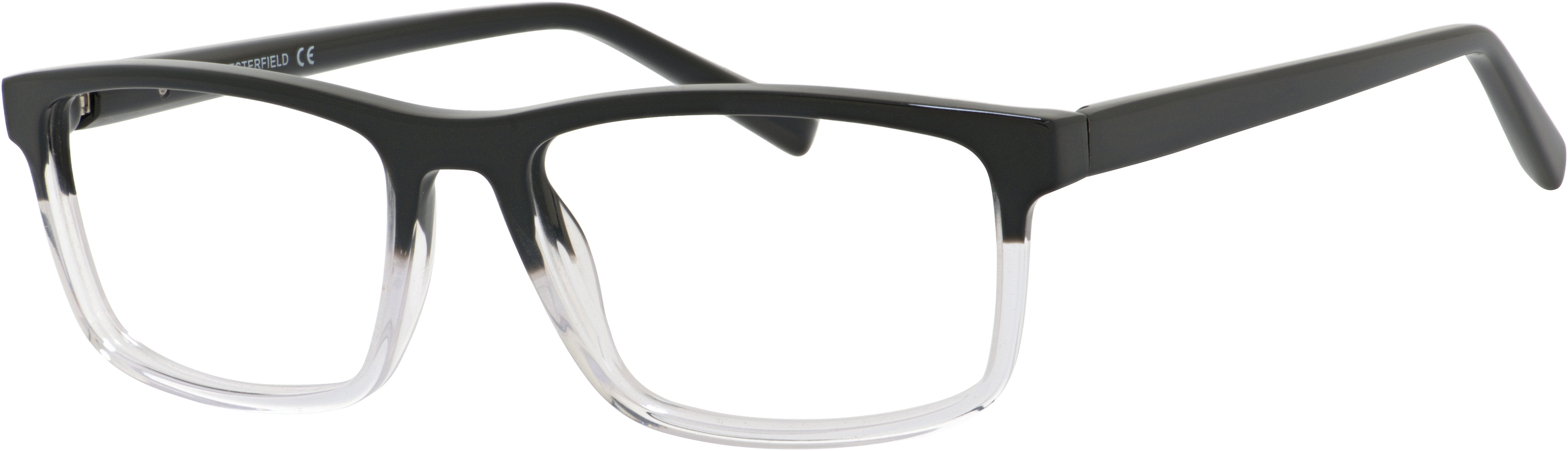 Chesterfield 58XL Rectangular Eyeglasses 07C5-07C5  Black Crystal (00 Demo Lens)