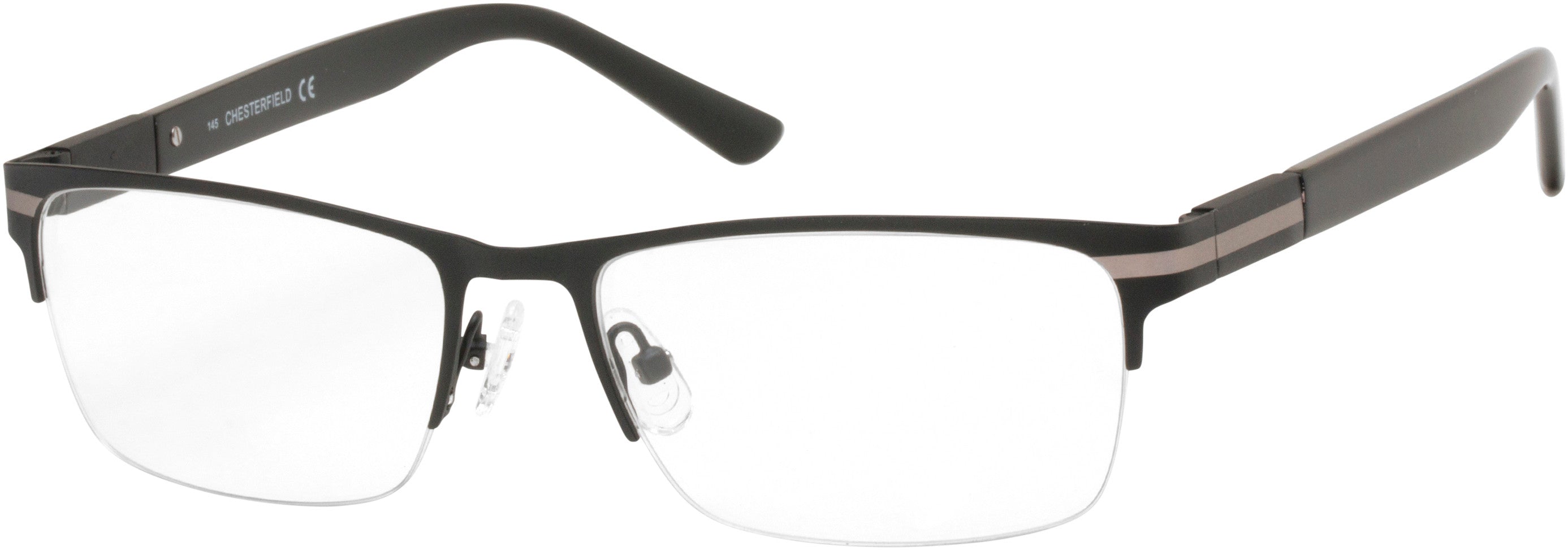  Chesterfield 62XL Rectangular Eyeglasses 0003-0003  Matte Black (00 Demo Lens)