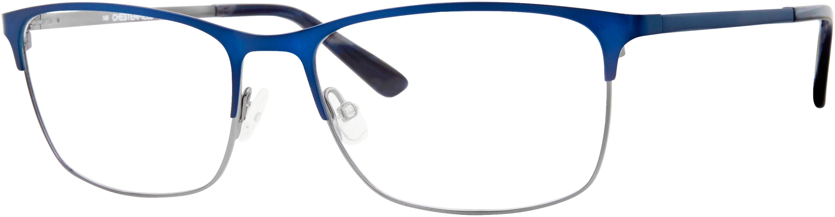  Chesterfield 63XL Rectangular Eyeglasses 0KU0-0KU0  Matte Bl Ruthenium (00 Demo Lens)