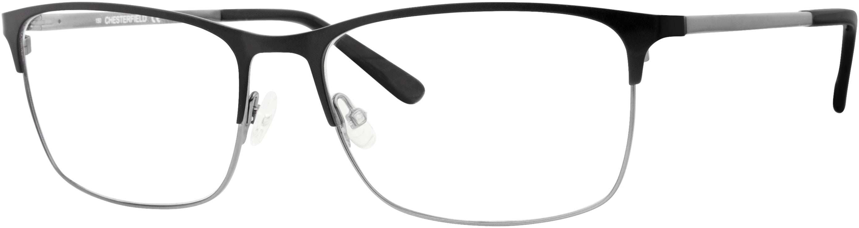 Chesterfield 63XL Rectangular Eyeglasses 0TI7-0TI7  Ruthenium Matte Black (00 Demo Lens)