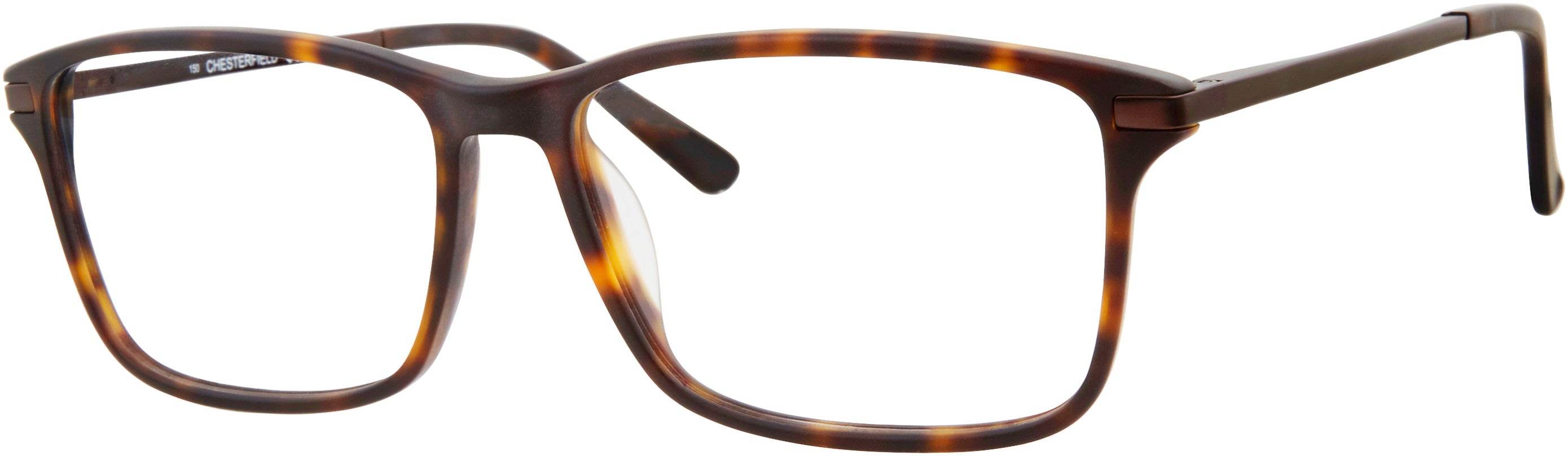 Chesterfield 64XL Rectangular Eyeglasses 0086-0086  Dark Havana (00 Demo Lens)