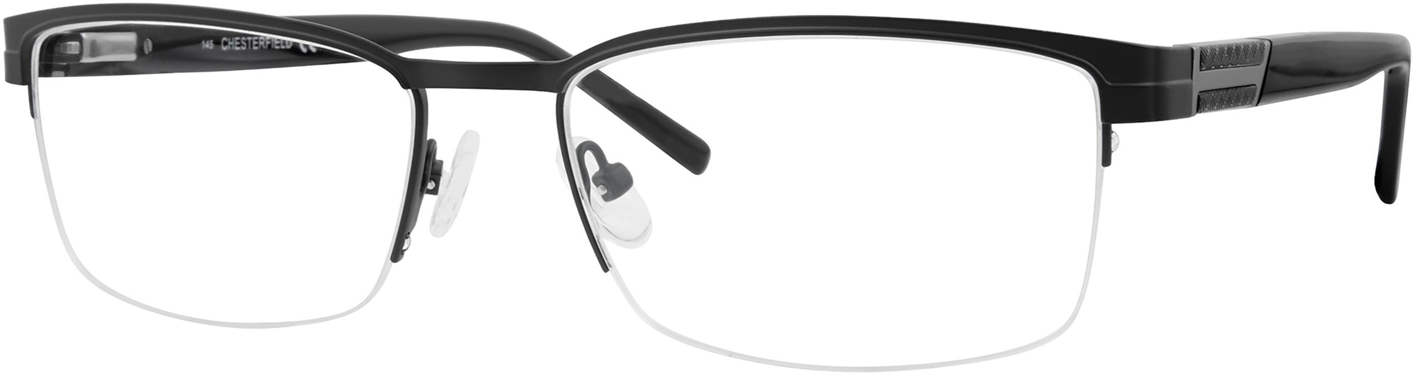  Chesterfield 65XL Rectangular Eyeglasses 0003-0003  Matte Black (00 Demo Lens)