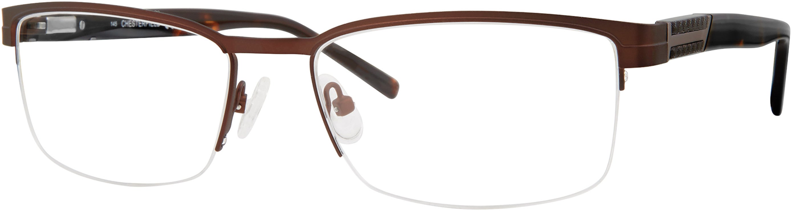  Chesterfield 65XL Rectangular Eyeglasses 04IN-04IN  Matte Brown (00 Demo Lens)