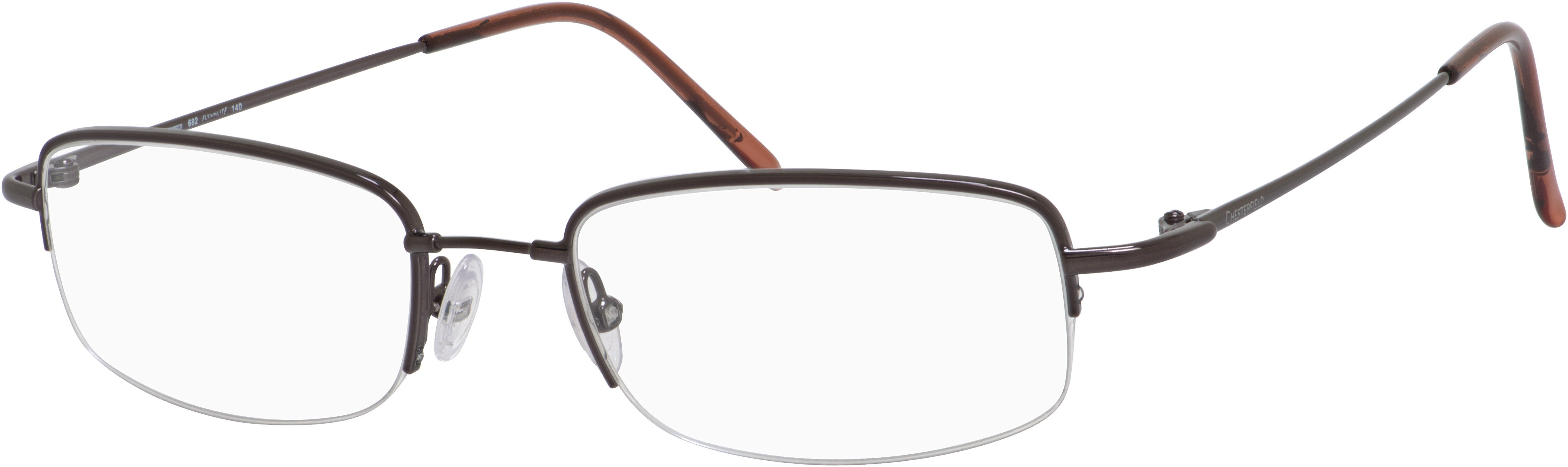  Chesterfield 682 Rectangular Eyeglasses 0TZ2-0TZ2  Gunmetal (00 Demo Lens)