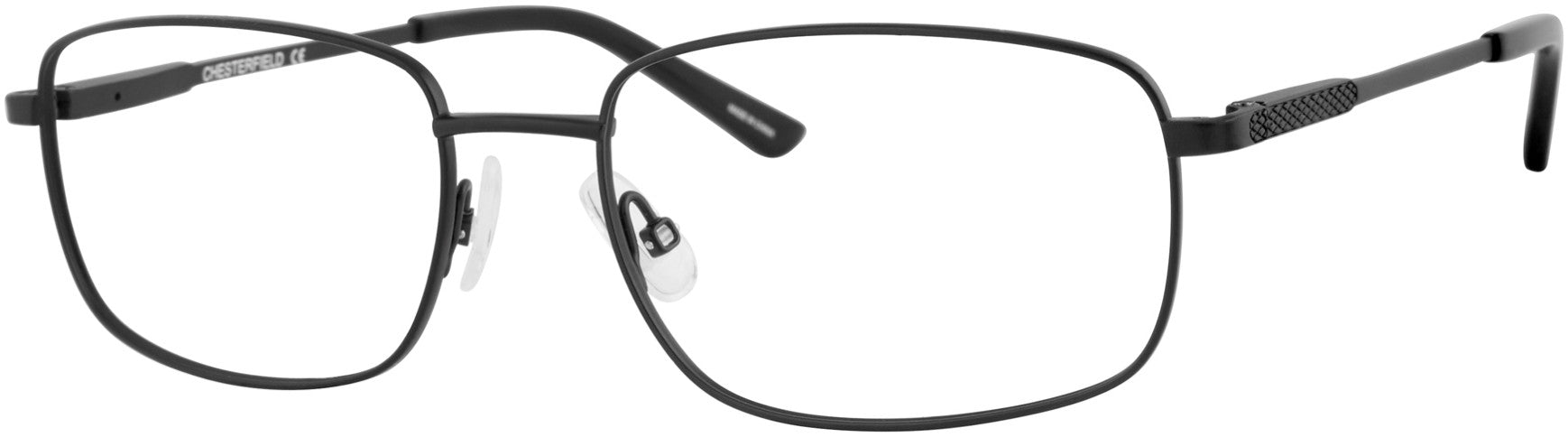  Chesterfield 73Xl/T Rectangular Eyeglasses 0003-0003  Matte Black (00 Demo Lens)