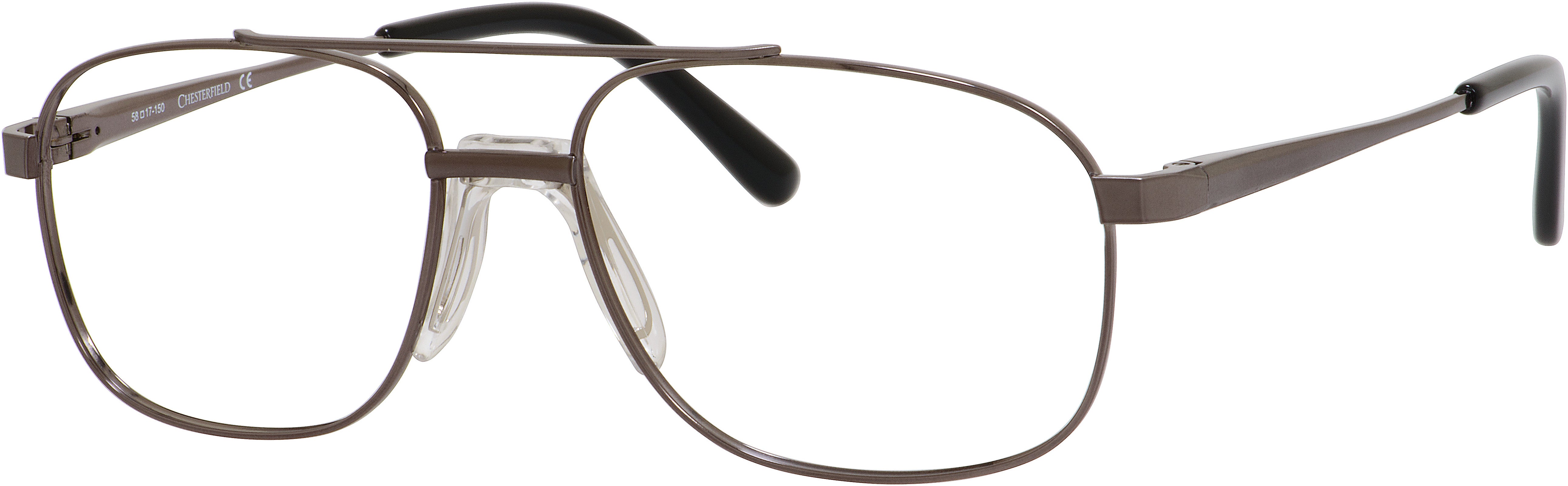  Chesterfield 868/T Aviator Eyeglasses 01P4-01P4  Ruthenium (00 Demo Lens)