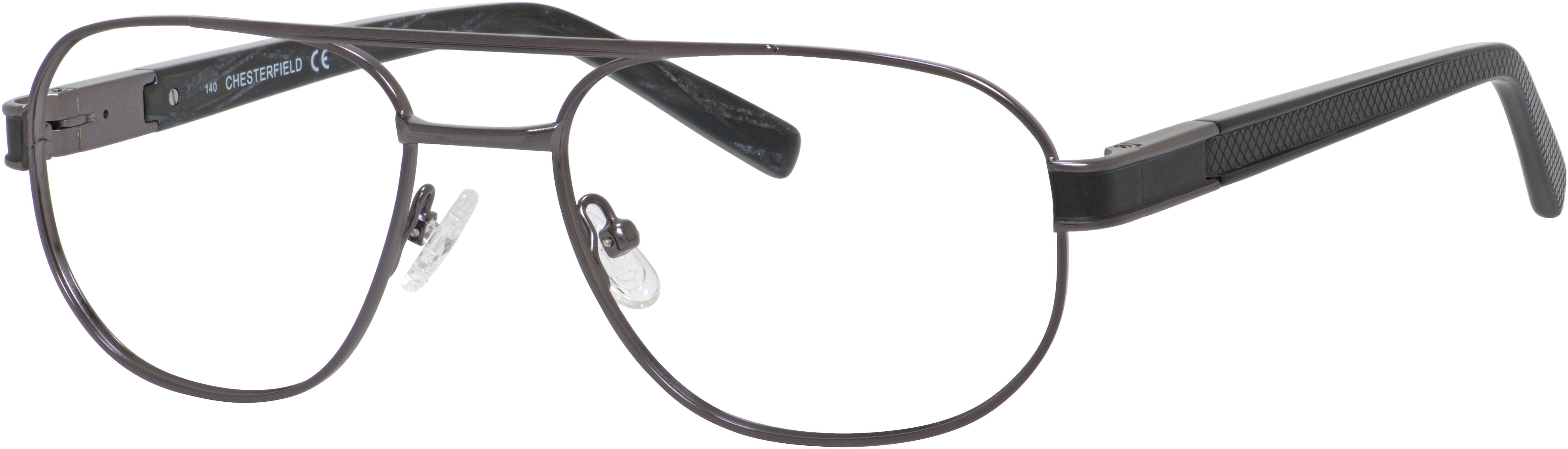  Chesterfield 881 Aviator Eyeglasses 0EZ7-0EZ7  Gunmetal (00 Demo Lens)