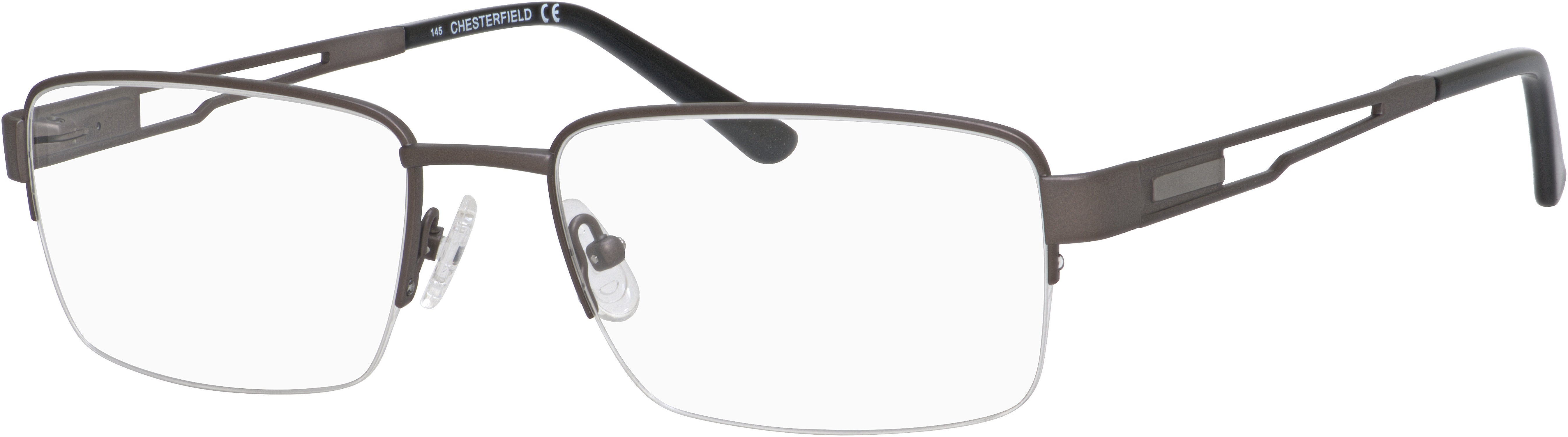  Chesterfield 882/T Rectangular Eyeglasses 0JCA-0JCA  Brushed Gray (00 Demo Lens)