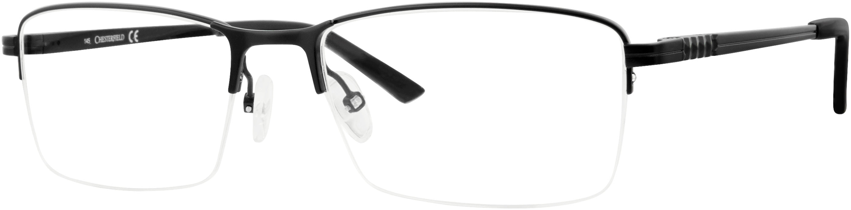  Chesterfield 886/T Rectangular Eyeglasses 0003-0003  Matte Black (00 Demo Lens)