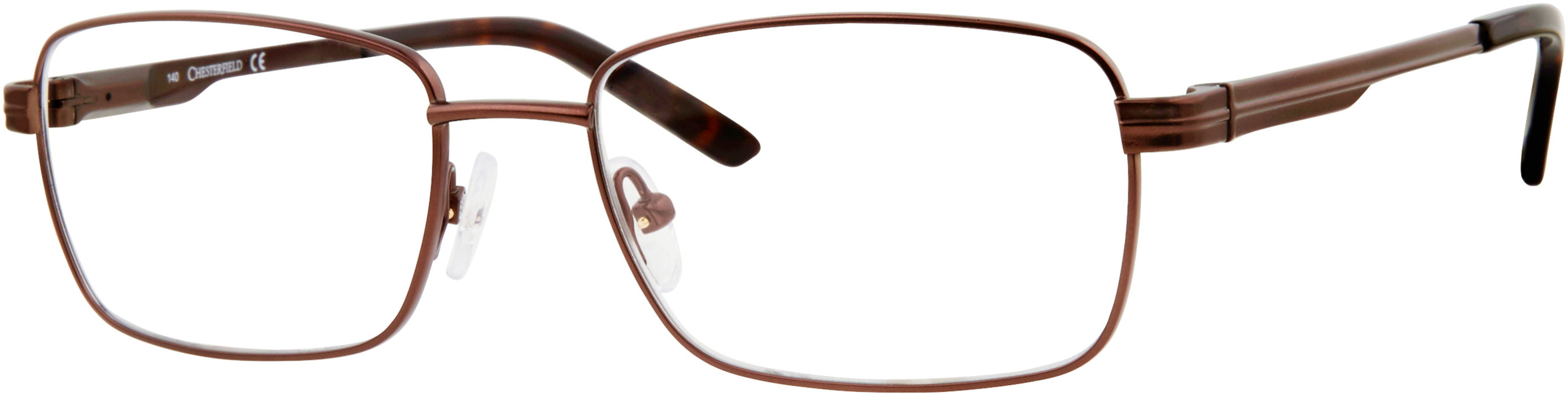  Chesterfield 887/T Rectangular Eyeglasses 04IN-04IN  Matte Brown (00 Demo Lens)