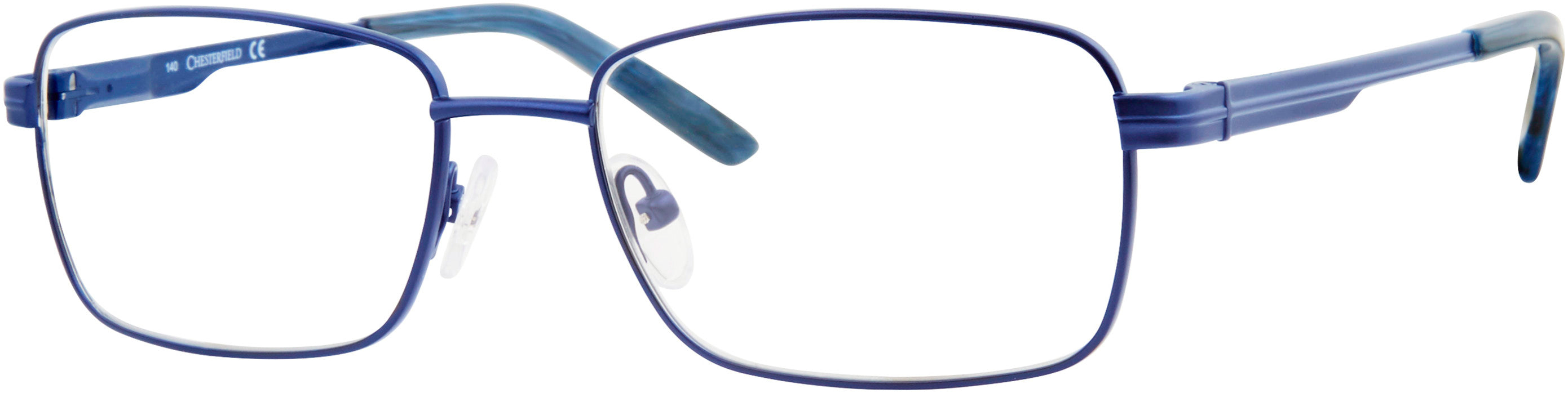  Chesterfield 887/T Rectangular Eyeglasses 0RCT-0RCT  Matte Blue (00 Demo Lens)