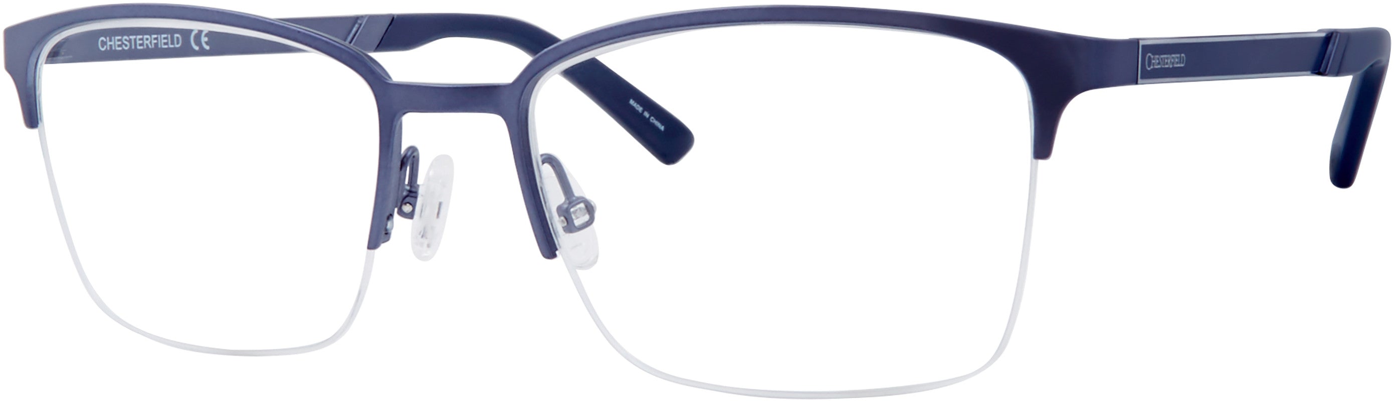  Chesterfield 889 Square Eyeglasses 0FLL-0FLL  Matte Blue (00 Demo Lens)