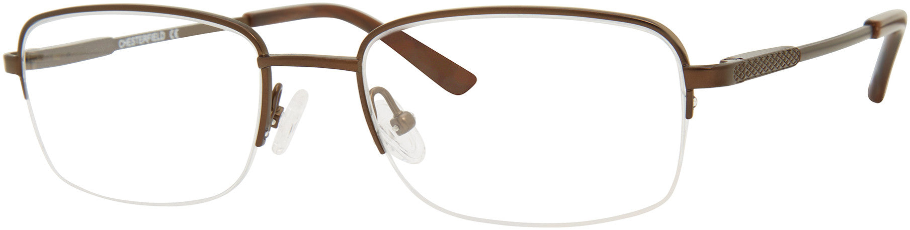  Chesterfield 891/T Rectangular Eyeglasses 0E62-0E62  Brushed Brown Brown (00 Demo Lens)