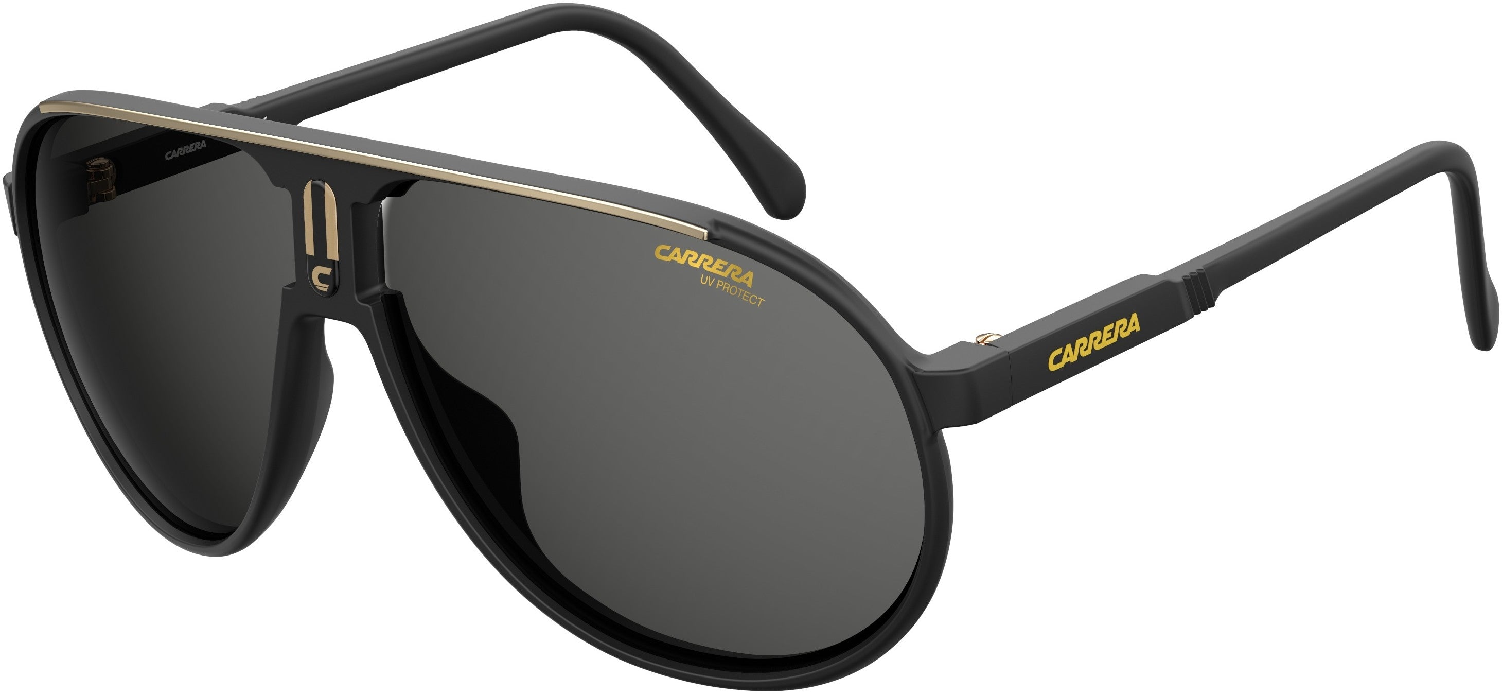 Carrera Champion/S Aviator Sunglasses 0003-0003  Matte Black (IR Gray)