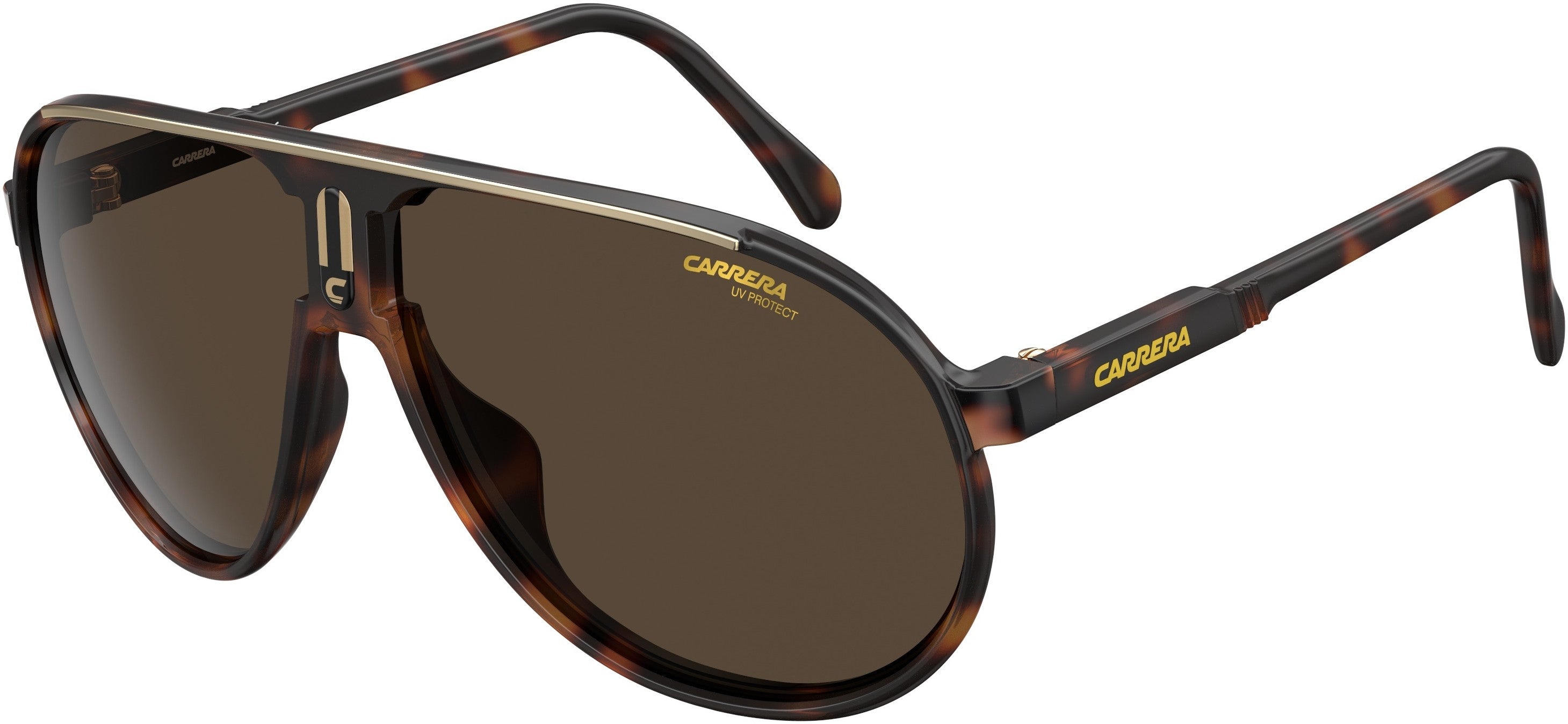 Carrera Champion/S Aviator Sunglasses 0086-0086  Dark Havana (70 Brown)