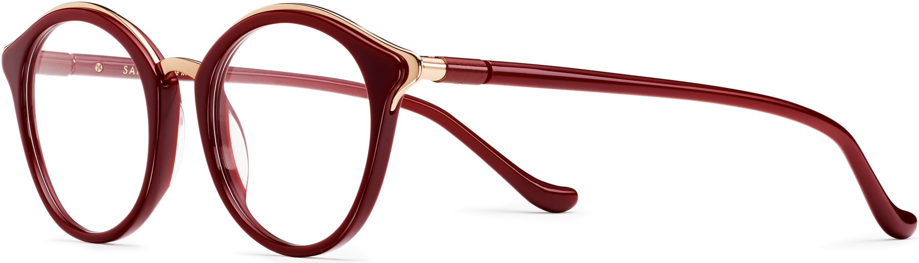 Safilo 2.0 Ciglia 02 Oval Modified Eyeglasses 0LHF-0LHF  Opal Burgundy (00 Demo Lens)