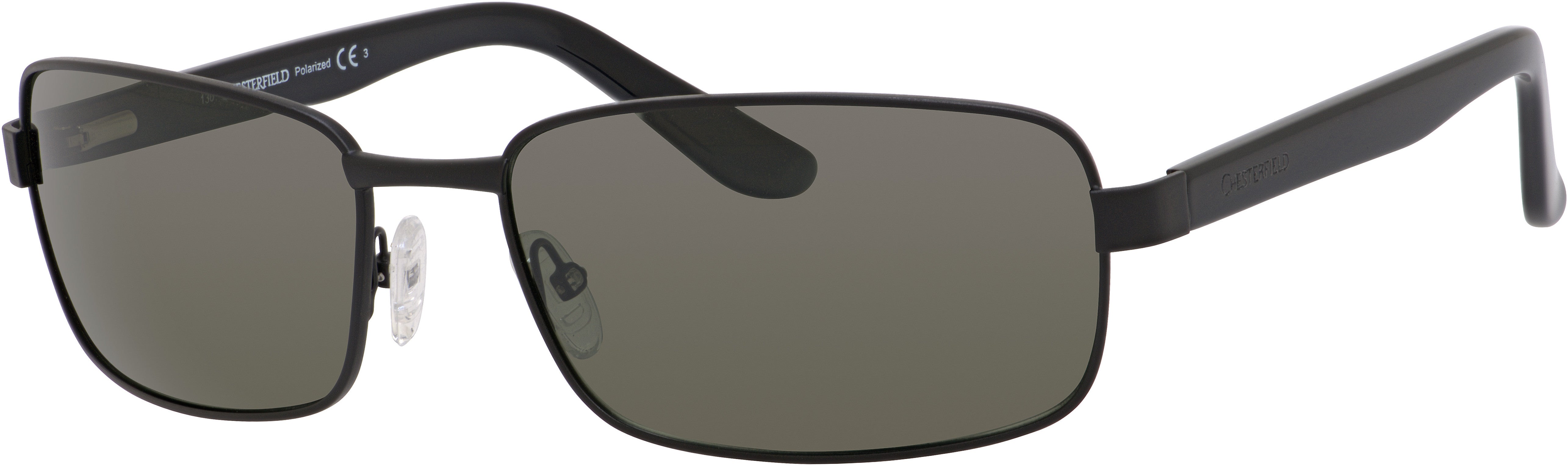 Chesterfield Collie/S Rectangular Sunglasses 003P-003P  Black (RE Burgundy Pz)
