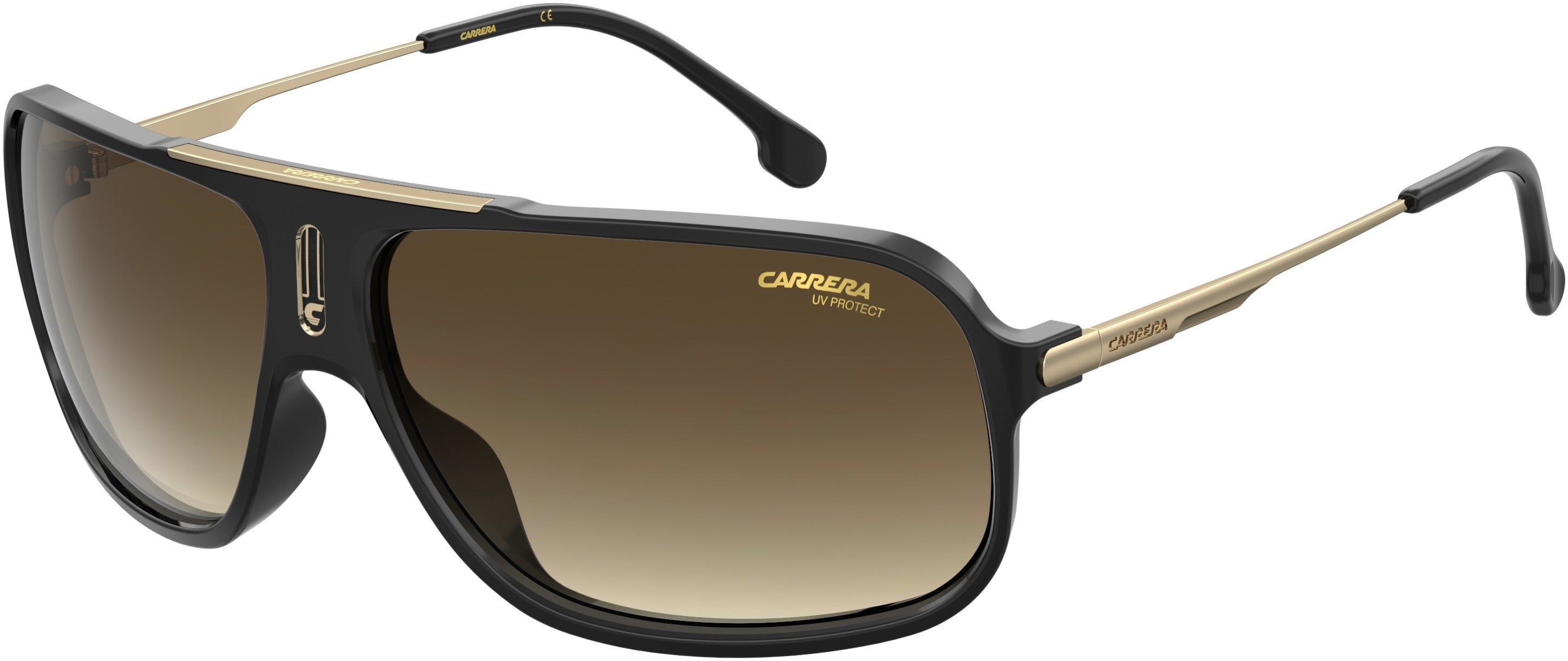 Carrera Cool 65 Rectangular Sunglasses 0807-0807  Black (HA Brown Gradient)