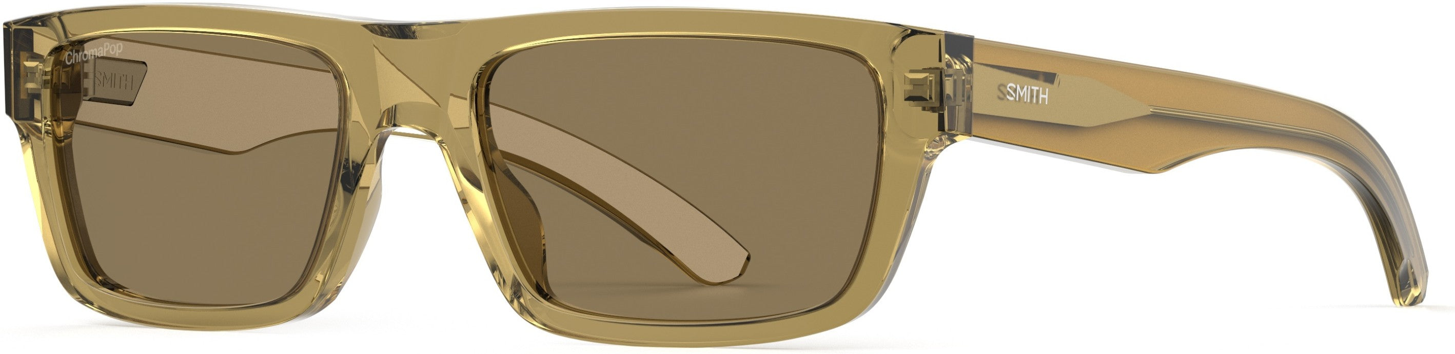 Smith Crossfade Rectangular Sunglasses 0FL4-0FL4  Crystal Brown (SP Bronze Pz)