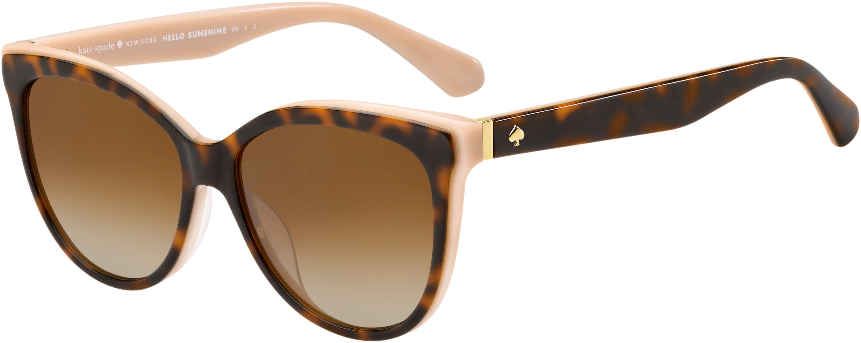 Kate Spade Daesha/S Cat Eye/butterfly Sunglasses 00T4-00T4  Havana Pink (LA Brown Gradient Polz)