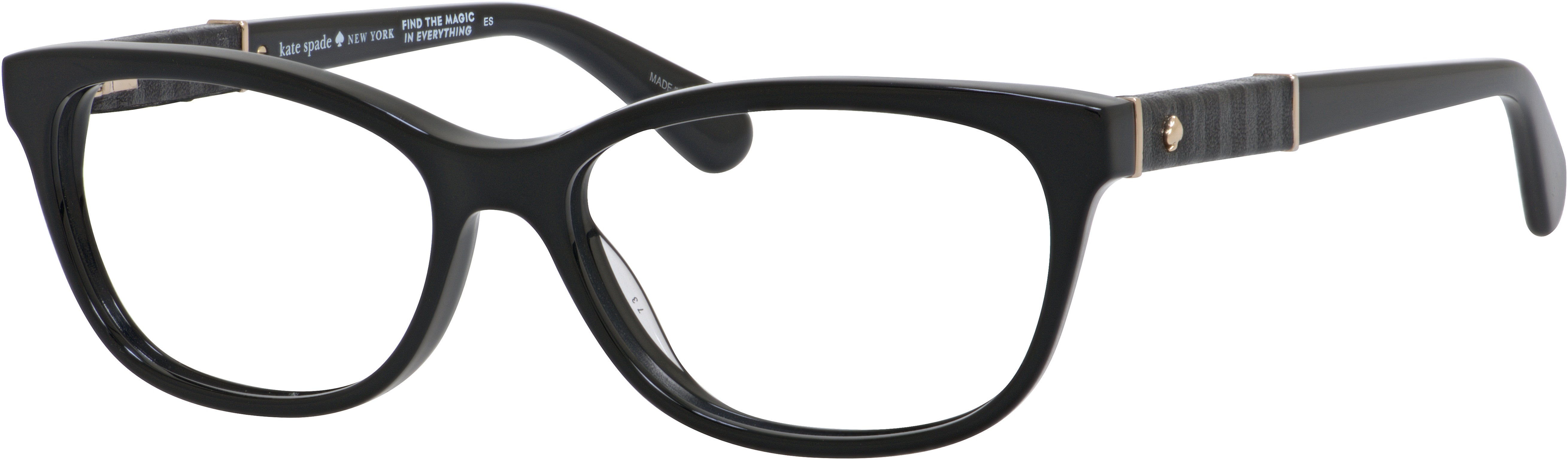 Kate Spade Daina Rectangular Eyeglasses 0807-0807  Black (00 Demo Lens)