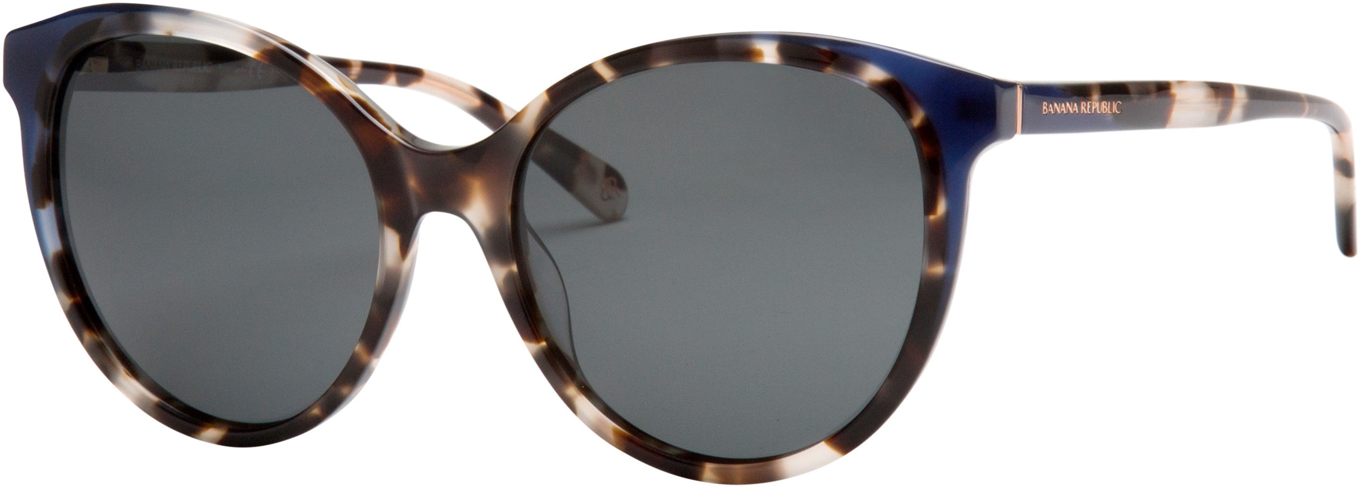 Banana Republic Deena/S Oval Modified Sunglasses 0TCB-0TCB  White Bksptt (M9 Gray Pz)